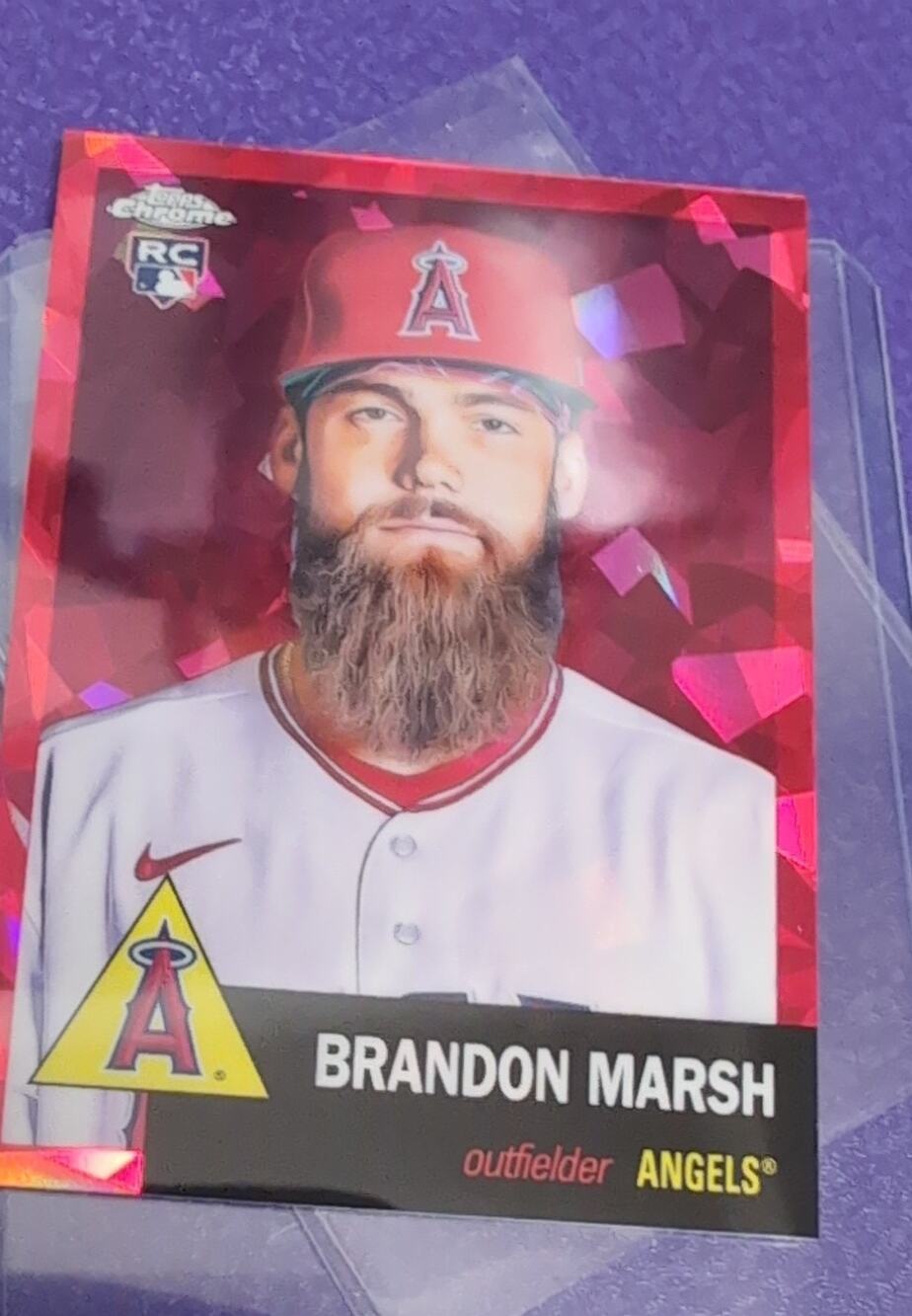 2022 Topps Chrome Platinum Brandon Marsh #203 Atomic Refractor RC # /100